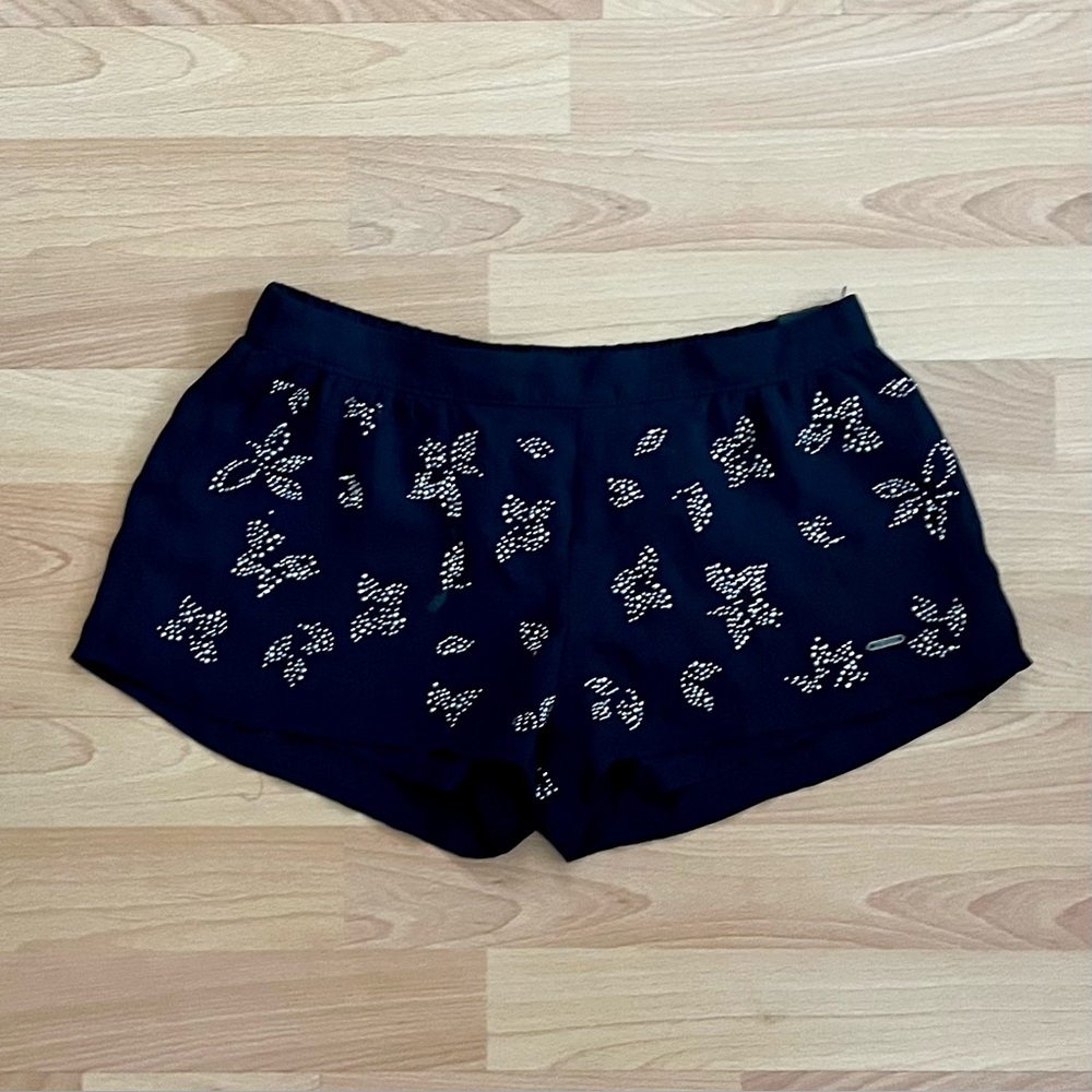 Hollister Rhinestone Embellished Chiffon Shorts